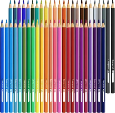 Imagen del producto de 48 lápices de colores, 48 colores, forma hexagonal