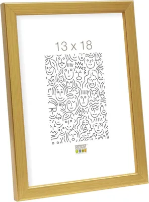 Image de Deknudt cadre photo en bois S41J 13x18 cm or
