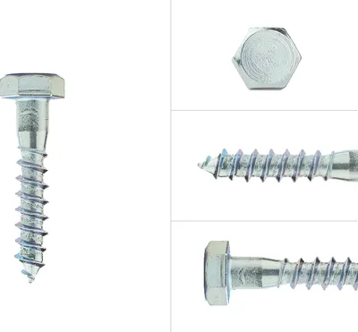 Produktbild von Sechskant Holzschrauben Verzinkt M10 x 55 mm - Pro 100 Stück