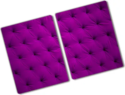 Produktbild von Tulup Glas Herdabdeckplatte - 2x40x52 cm - Glaskeramikkochfeld-Abdeckung Spritzschutz Glasabdeckplatte Kochplattenabdeckung und Schneidebrett - Zweiteilig - Kunst: modern & klassisch - Samtwand - Rosa