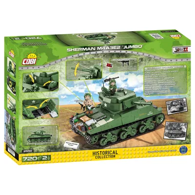 Zdjęcie produktu dla COBI Sherman M4A3E2 Jumbo, Zestaw do budowania, 3 lat(a), Plastik, 720 szt.