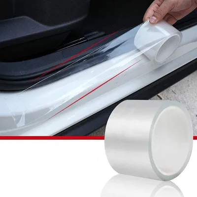 Produktbild von Autobeschermfolie, 3cmx10m, transparant, zelfklevend, verfbeschermend, deurrandschutz, randbeschutzfilm
