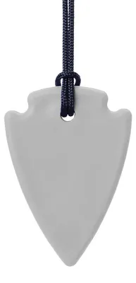 Produktbild von ARK Therapeutic Kaukette Spielzeug Arrowhead grau für Kinder Discrete kauwketting in pijlpuntvorm voor kinderen en volwassenen met kauwbehoefte, ook bij nagelbijten.