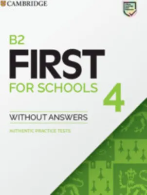 Produktbild von First for Schools 4. Student's Book without answers