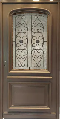 Image de Porte d'entree Bois vitree, Adrien Gris RAL 7039, H215 x L90 p, droit + Poignée Et Barillet (ref010403RFP)