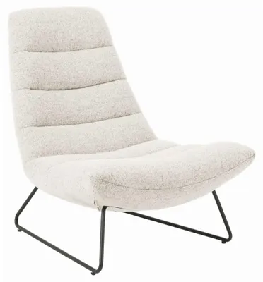 Produktbild von Selsey Forgents - Loungesessel mit Komfortpolsterung und Metallgestell, Creme