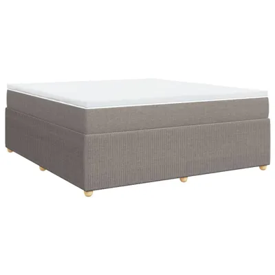Produktbild von Boxspringbett mit Matratze Taupe 180x200 cm Stoff
