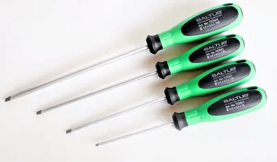 Produktbild von SALTUS Schraubendreher Satz 4 teilig Schraubenzieher Set Kreuz Schlitz Profi