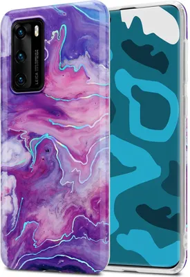 Produktbild von Cadorabo Schutzhülle für Huawei P40 Hülle in Lila TPU Handyhülle Etui Case Cover