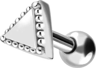 Produktbild von Ohrpiercing Chirurgenstahl Ohrpiercing DREIECK + KUGELN