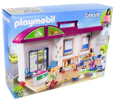 Produktbild von PLAYMOBIL Mitnehm-Tierklinik, 70146