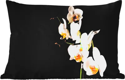 Produktbild von MuchoWow® Outdoor Kissen - Orchidee - Blumen - Pflanzen - Botanisch - 50x30 cm - Wetterfest - Lounge Kissen - Sofa kissen - Wohnzimmer Dekoration