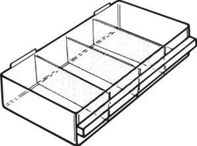 Produktbild von raaco Ersatzschublade 150-03 B279xT155xH64mm PP transp.RAACO