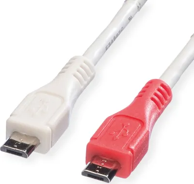 Image de Câble USB 2.0 VALUE, Micro B - Micro B, ST/ST, 0.3m