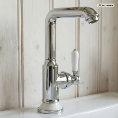 Produktbild von PaulGurkes Waschtischarmatur Retro Küchenarmatur Nostalgie Wasserhahn Vintage