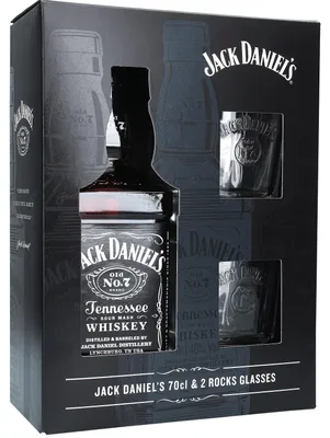 Produktbild von Jack Daniel's Old No. 7 - Geschenkset - Inkl. 2 Tumbler Gläser - Tennessee Whiskey