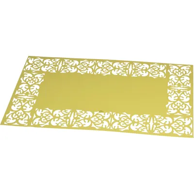 Productafbeelding van Placemat metaal groen. . Set a 12 stuks