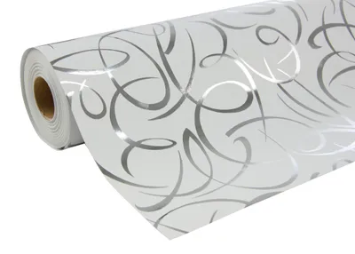 Productafbeelding van Clairefontaine Geschenkpapier Premium, 80g, rol van 50x0,70 meter, zilver, artikelnummer 211893C