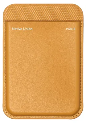 Image de NATIVE UNION, Porte-cartes magnétique MagSafe (RE)Classic Elegant pour étuis, jaune