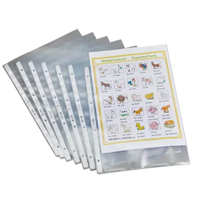 Produktbild von LEITZ 4700-00-03 100x Prospekthüllen 4700 transparent genarbt
