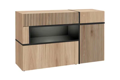 Obrázok produktu pre Kombinovaná komoda CELINE - hickory jackson / čierna
