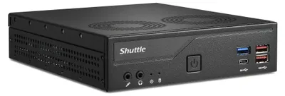 Produktbild von Shuttle Slim PC DH770 , S1700, 2x HDMI, 2x DP , 2x 2.5G LAN, 2x COM, 8x USB, 1x 2.5", 2x M.2, 24/7 Dauerbetrieb, inkl. VESA, 1,35 l großer PC, Mini-PC Barebone, Intel H770, LGA 1700, DDR5-SDRAM, PCI Express, Serial ATA III
