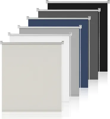 Produktbild von Grandekor Verdunklungsrollo ohne Bohren & mit Bohren Creme 85x230cm Verdunkelungsrollo Klemmfix Rollos für Fenster ohne Bohren