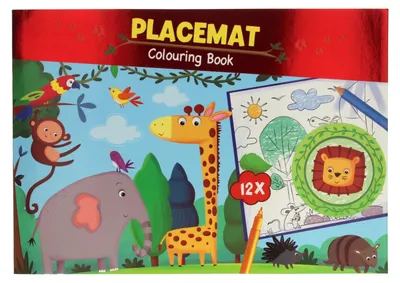 Image de Set de table Livre à colorier - Jungle