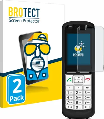 Produktbild von 2x BROTECT Schutzfolie für Unify OpenScape DECT Phone R6 Displayschutz Displayschutzfolie Folie Matt Entspiegelungsfolie