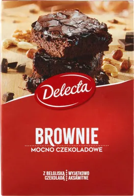 Produktbild von Delecta Brownie Cake 550g fertiges Schokoladenkuchenpulver