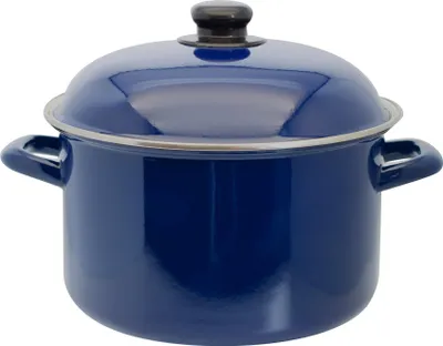 Produktbild von Hochwertiger ELO Kochtopf Royalblau Ø 24 cm  Perfekt für jede Küche, Emaille, Induktionsgeeignet, 2-teilig