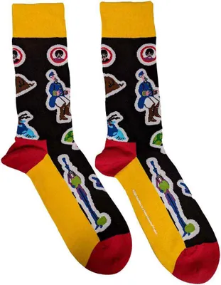 Image de The Beatles - Chaussettes de cheville pour homme/femme unisexe RO14712 (37 EU - 40,5 EU) (Noir)