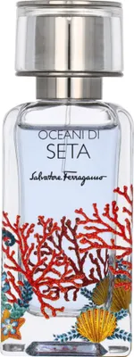 A bottle of Salvatore Ferragamo Oceani di Seta Eau de Parfum.