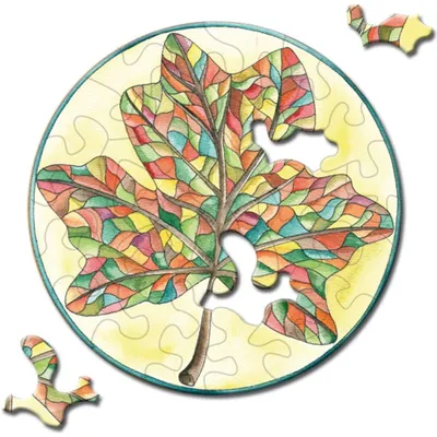 Produktbild von CURIOSI Rundpuzzle Picoli: Blatt 33 Stü ck