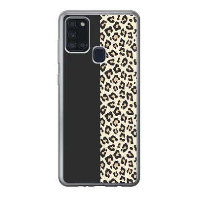 Produktbild von MuchoWow® Handyhülle Schutzhülle Hülle für Samsung Galaxy A21s Tiere - Muster - Panther Silikon Softcase Handy Hülle - Hartschale