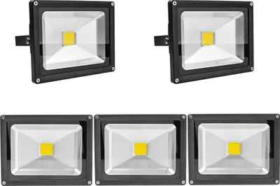 Produktbild von 5pcs 20W LED Fluter Strahler,Greenmigo IP65 Wasserdicht Kaltweiß 120° LED Außenstrahler Fluter Flutlicht AC 85-265V Tageslichtweiß
