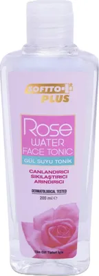 Image de Softto+Plus Lotion Tonique Visage à la Rose - Eau nettoyante pour soins raffermissants