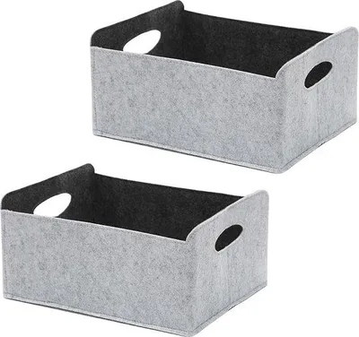 Image de Petites pochettes pliables pour vêtements, jouets, livres, lavables, lot de 2
