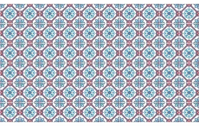 Produktbild von Selbstklebende Fliesenaufkleber für Küche und Bad – 60 Aletha Azulejos Zementfliesenaufkleber – 60 Aufkleber, 15 x 15 cm