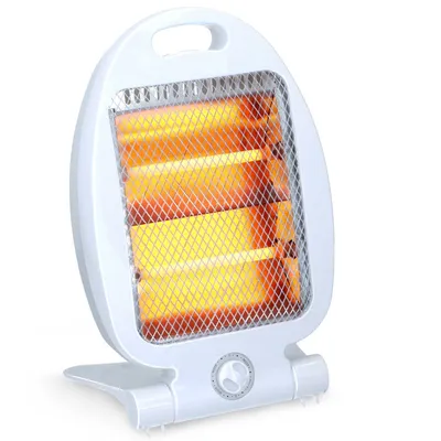 Produktbild von Quarz‑Heizlüfter elektrische Heizung Weiß tragbar 2 Stufen 400W 800W kompakt