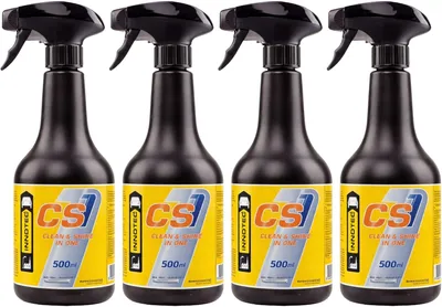 Produktbild von 4 Stück INNOTEC CS1 Clean & Shine In One 500 ml – Reiniger & Glanzspray für Autos, Motorräder, Fenster, Kunststoff, Möbel & lackierte Oberflächen