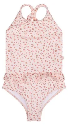 Produktbild von Swim Essentials Badeanzug Mädchen – Altrosa – Leopard - 110/116