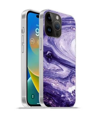 Produktbild von MuchoWow® Handyhülle Schutzhülle Hülle für Apple iPhone 14 Pro - Softcase Marmor - Naturstein - Glitzer Silikon Softcase Handy Hülle - Umschlag