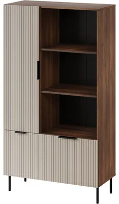 Produktbild von Vitrine ATOS 04 warmia walnuss / kaschmir