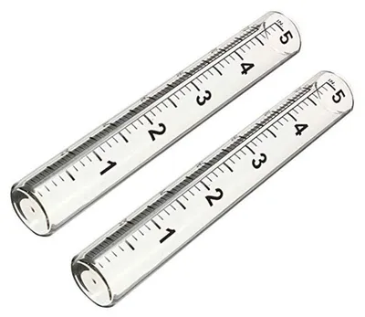 Productafbeelding van Set van 2 regenmeters met glazen vervangbuis, 12,7 cm