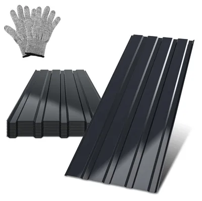 Zdjęcie produktu dla Peviasot 36er, trapezowe płyty dachowe, grubość 0,25 mm, wymiary 115 x 45 cm, kolor antracyt, materiał: stal, do powierzchni do 18 m²