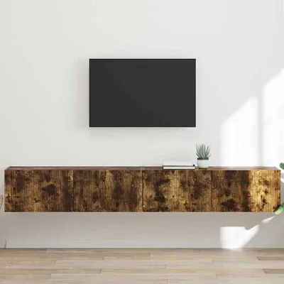 Image de Maison Exclusive - Meuble TV 2 pièces Chêne fumé 98 x 31 x 29,5 cm