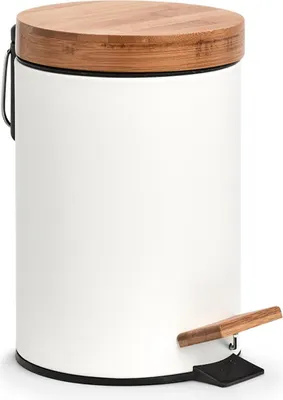 Produktbild von Zeller Present 18908, 3 l, Rund, Bambus, Eisen, Weiß, Holz, Terrasse, 16,8 cm
