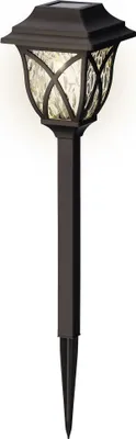 Produktbild von LED Solar Außenleuchte 33cm Kunststoff Schwarz / Warmweiß