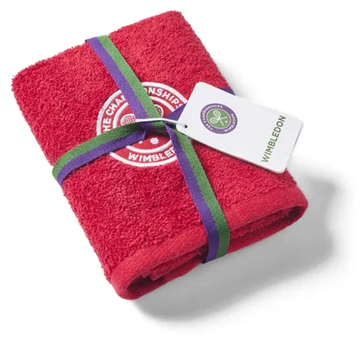 Produktbild von Christy Wimbledon The Championships offizielles Gästehandtuch Strawberry Red 40 x 70 cm, 100% Baumwolle, 520 GSM